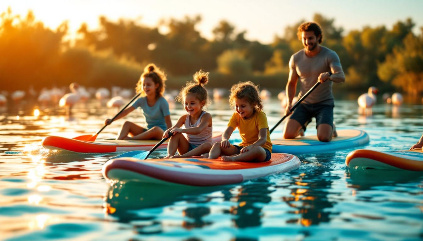 Ces familles catalanes s’initient au paddle en lagune dès 20 euros par sortie