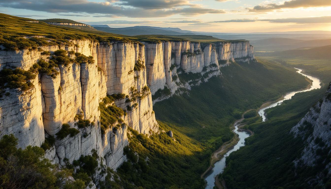 Ce roc domine la vallée de l’Agly avec 100 millions d’années de contraste géologique