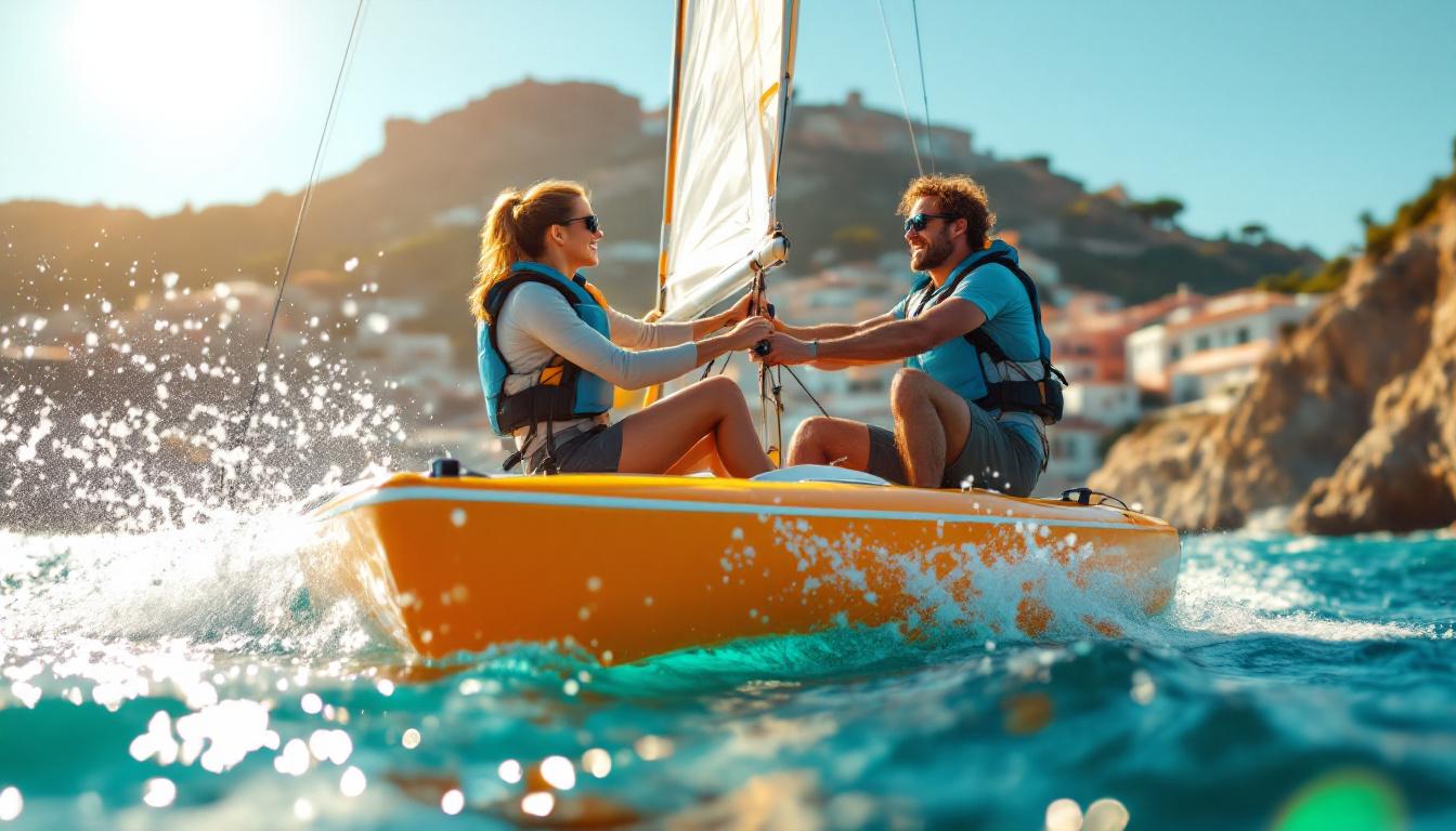 Ces cours de catamaran matinaux font progresser les adultes vers l’autonomie