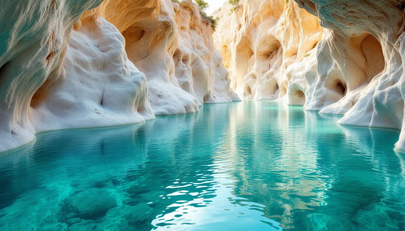 Cette formation de 35 millions d’années transforme l’eau en pierre dans les gorges