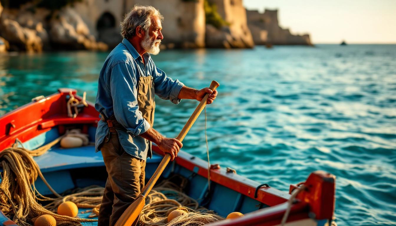 Cette navigation debout sur les barques que les pêcheurs de Collioure maîtrisaient