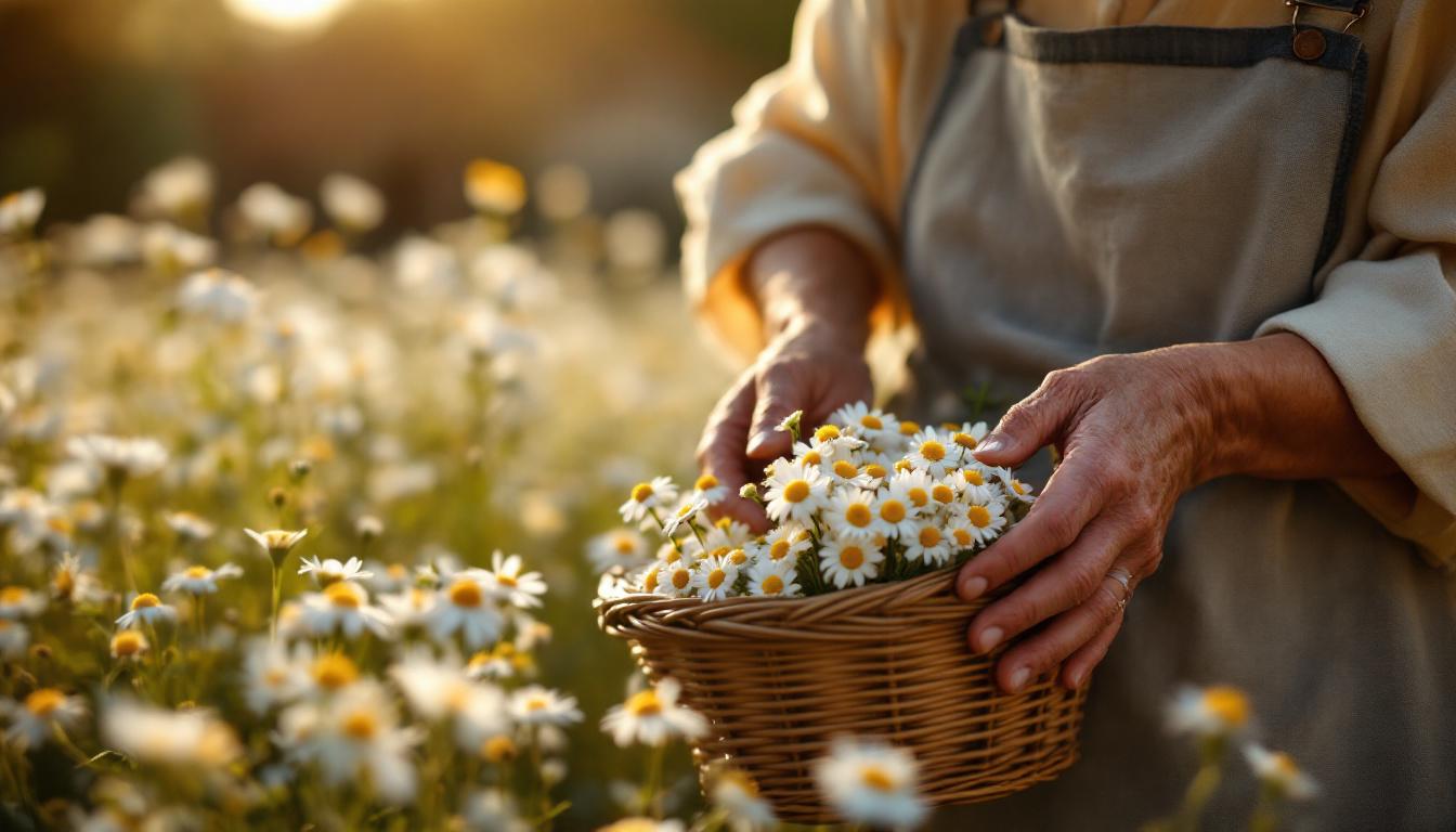 Cette camamilla qui apaise l&rsquo;estomac quand août brûle les mas du Roussillon