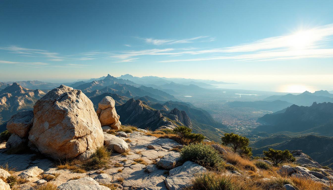 Le plus haut sommet des Salines catalanes offre un panorama à 360° sur 4 pays