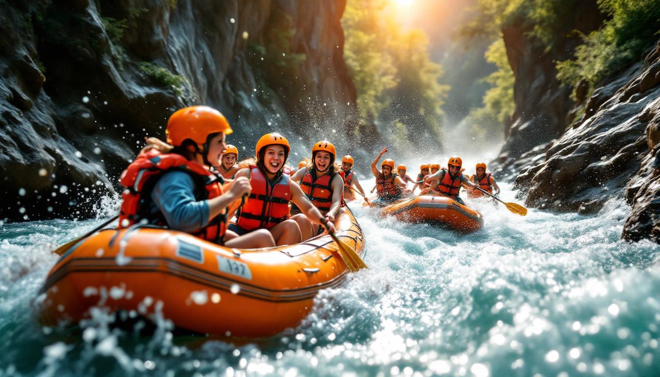 En août, ces ados catalans défient les rapides pyrénéens loin de la canicule