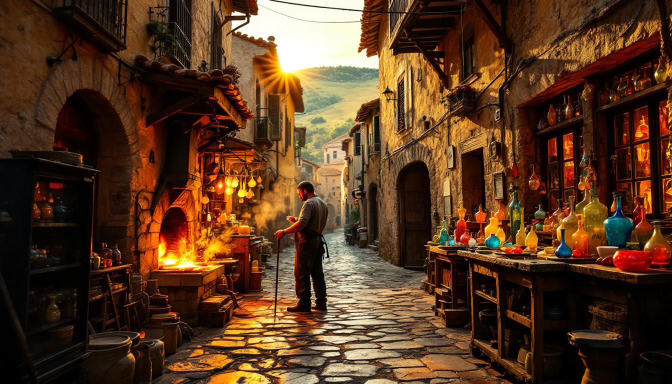 Ce village de 3200 habitants perpétue l’art du verre depuis 8 siècles