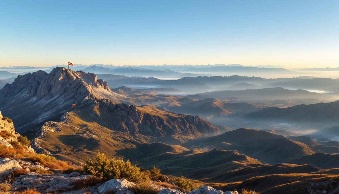 Ce sommet du Vallespir offre un panorama de 80 km jusqu’au Canigou et la mer