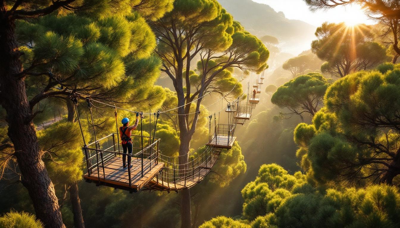 Ces parcours dans les pins parasols que 3 centres du Roussillon adaptent au climat