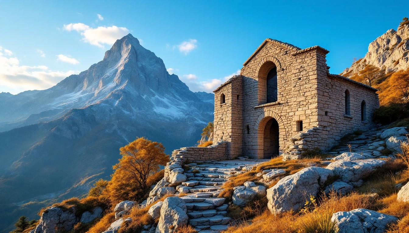 Cette chapelle en ruines domine Puyvalador depuis les estives du 12ème siècle