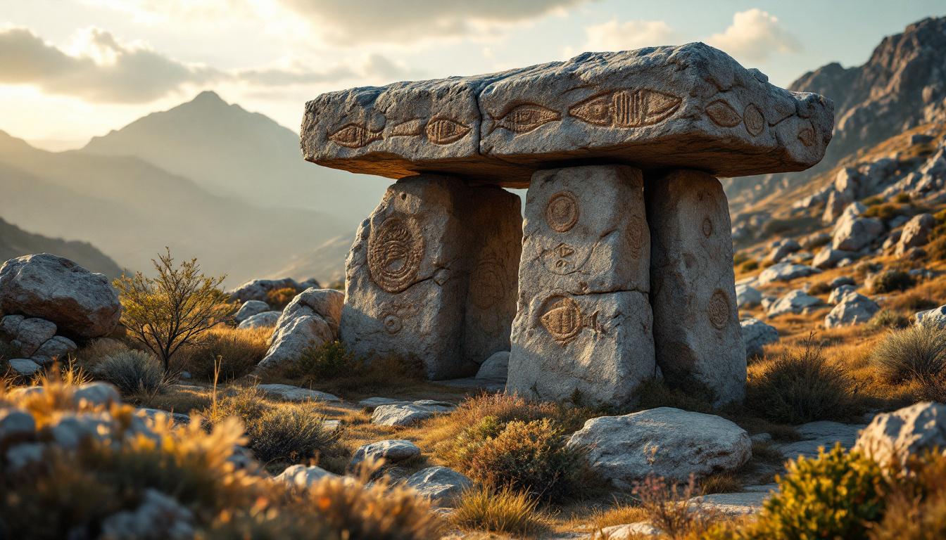 Ce dolmen de 5000 ans grave un poisson dans la pierre du Conflent