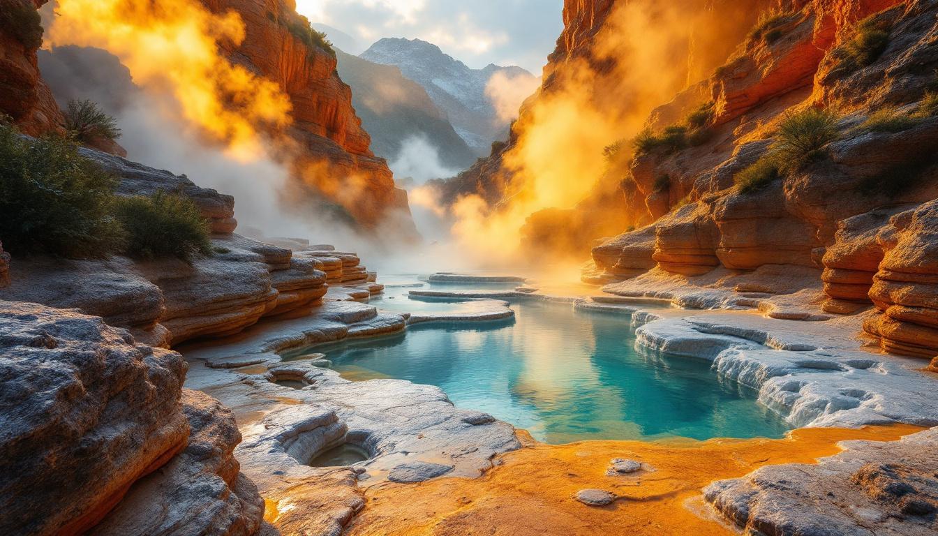 Le seul sentier où les sources jaillissent à 50°C dans un canyon pyrénéen