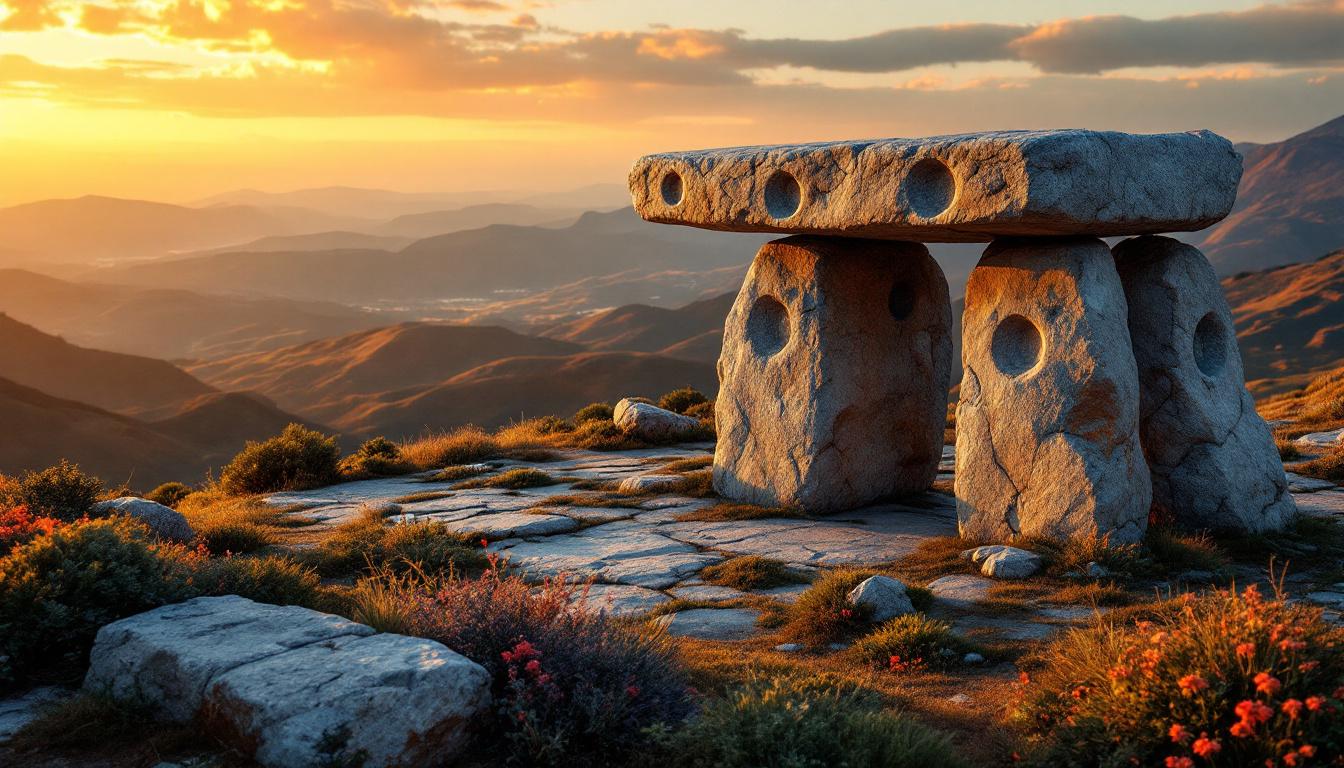 Ce dolmen de 5000 ans cache 6 cupules gravées dans le schiste des Aspres