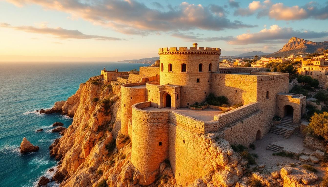Cette redoute de Port-Vendres cache un fossé creusé dans la roche par Vauban