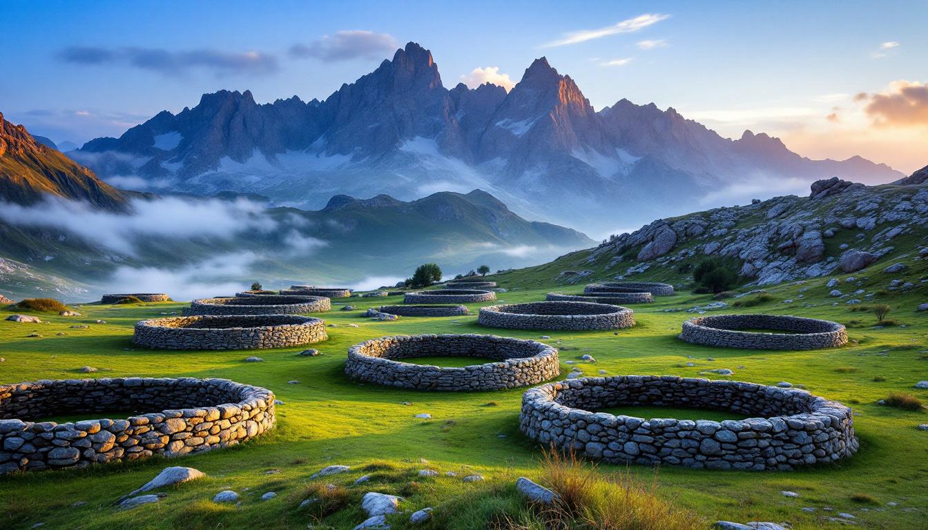 Cette vallée de Porta abrite 50 corrals en pierre sèche abandonnés à 2000 mètres