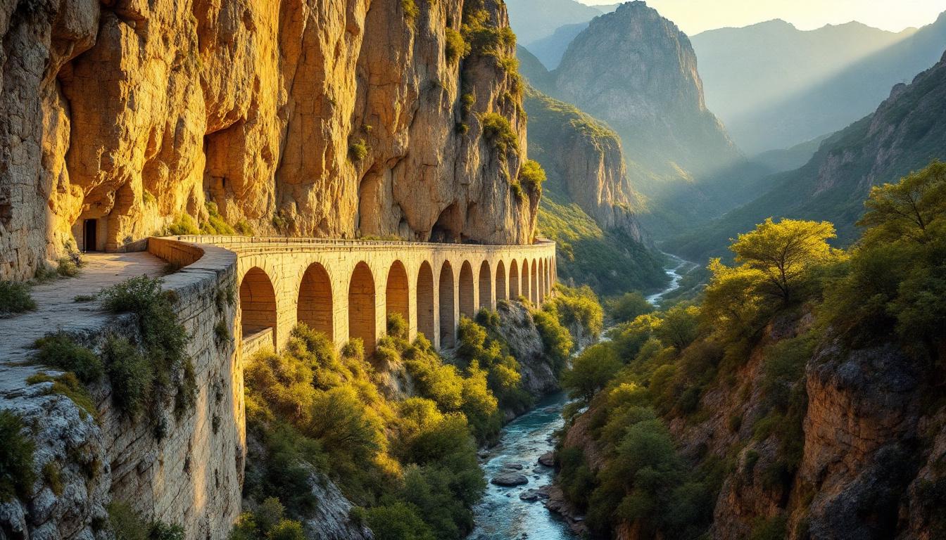 Ce canal de 42 kilomètres a pris 17 ans à creuser à flanc de montagne catalane