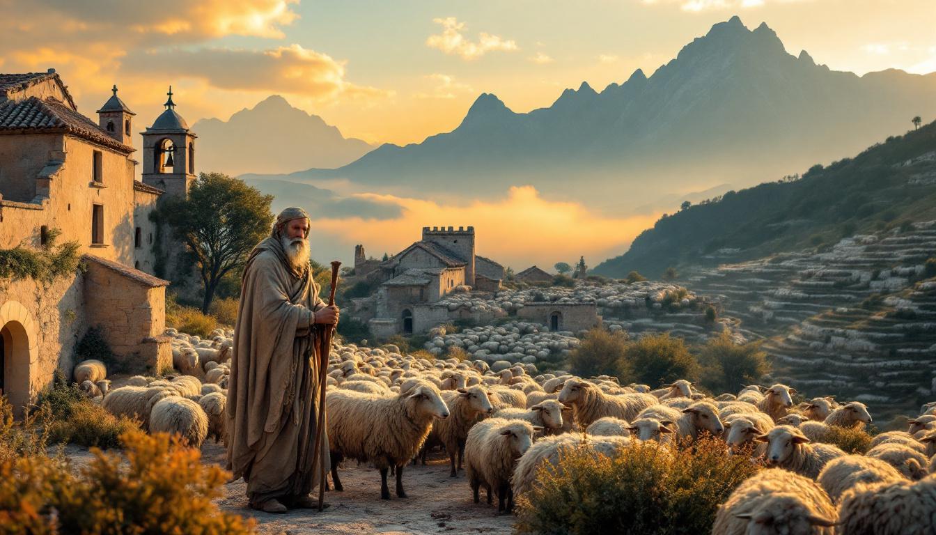 Ce berger vit seul avec 250 brebis dans un hameau abandonné depuis 1924