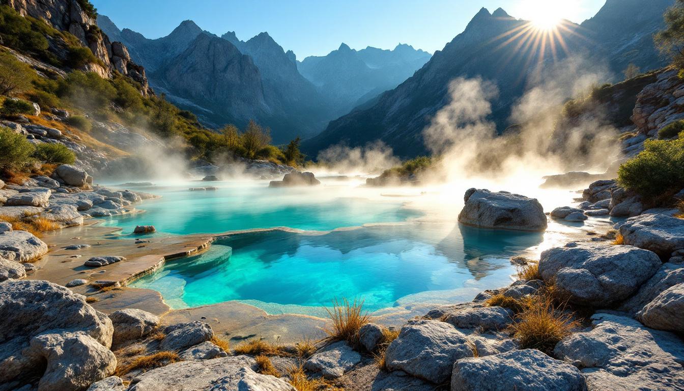 Cette source de 60°C jaillit en plein air près de Canaveilles