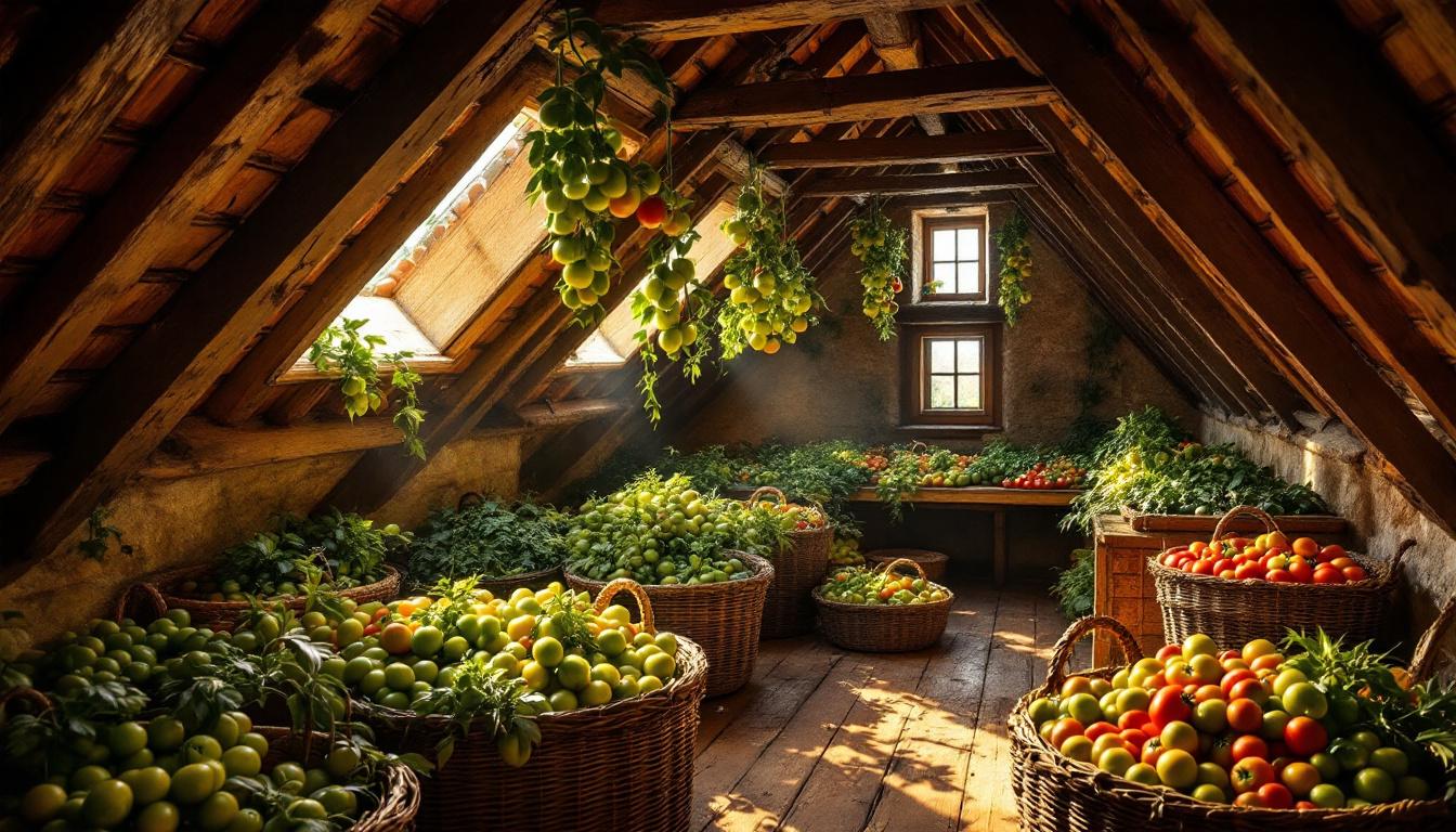 Ce grenier des mas du Roussillon où les tomates mûrissent encore 3 mois sans gel