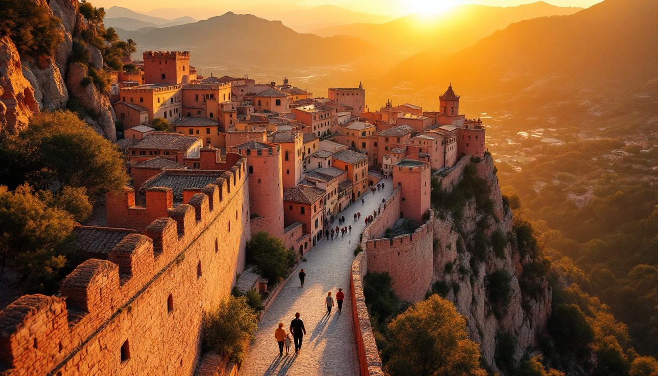 Cette cité fortifiée unit trois générations face au patrimoine UNESCO du Conflent