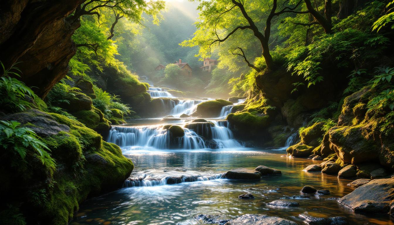 Voici le plus petit village des Fenouillèdes avec une cascade qui coule toute l’année