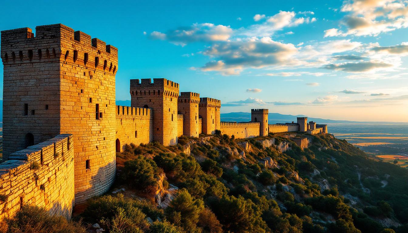 Cette cité ibérique garde 930 mètres de muraille intacte du IVe siècle avant J.-C.