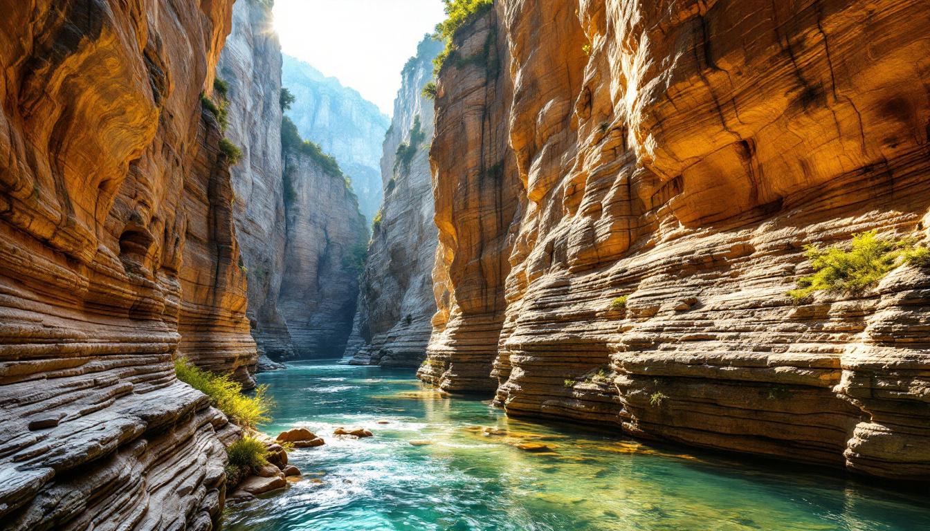 Cette faille de 500 mètres forme le passage le plus étroit de l’Agly entre les roches