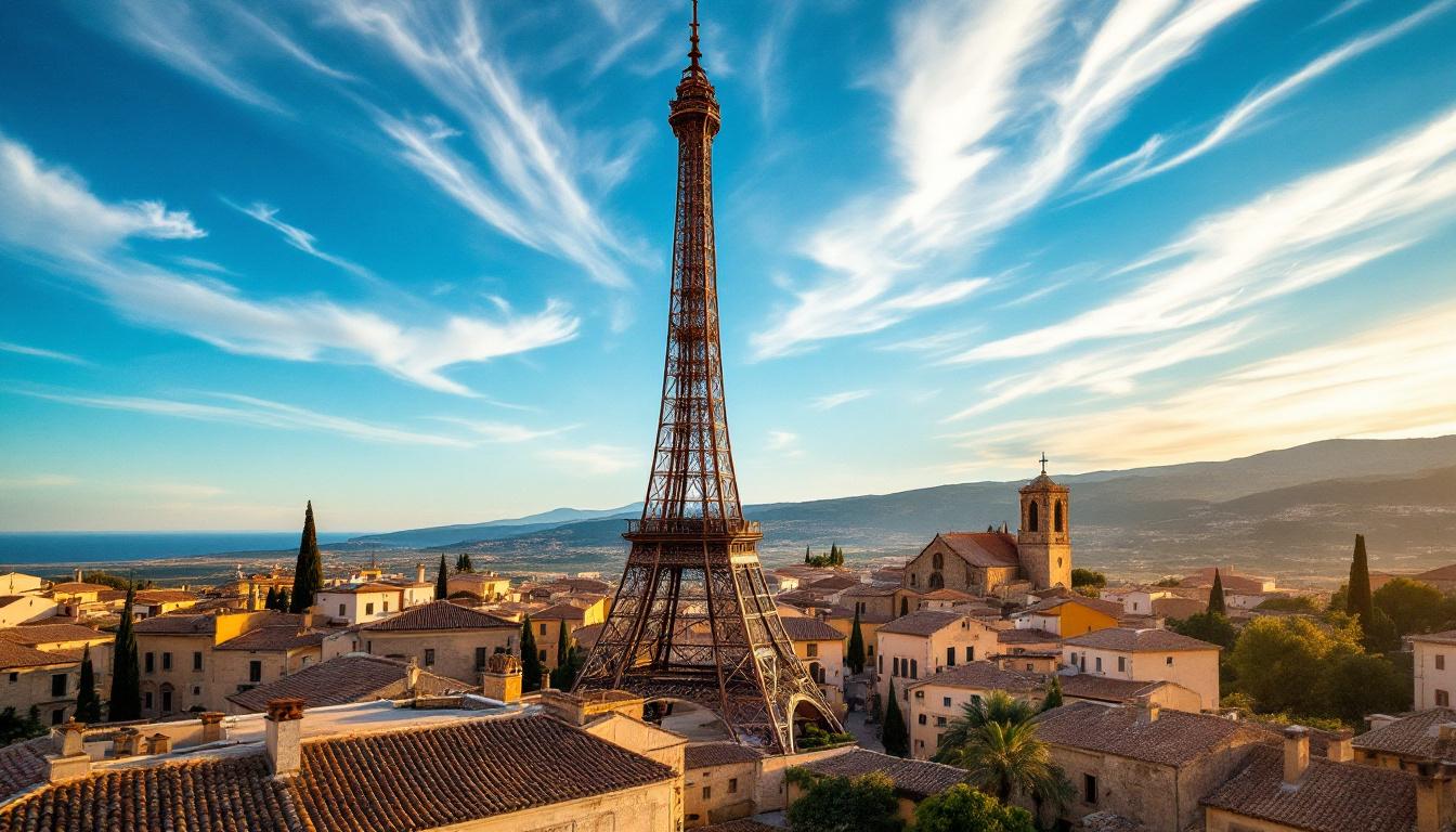 Ce village du Roussillon a copié la Tour Eiffel pour son clocher en 1900