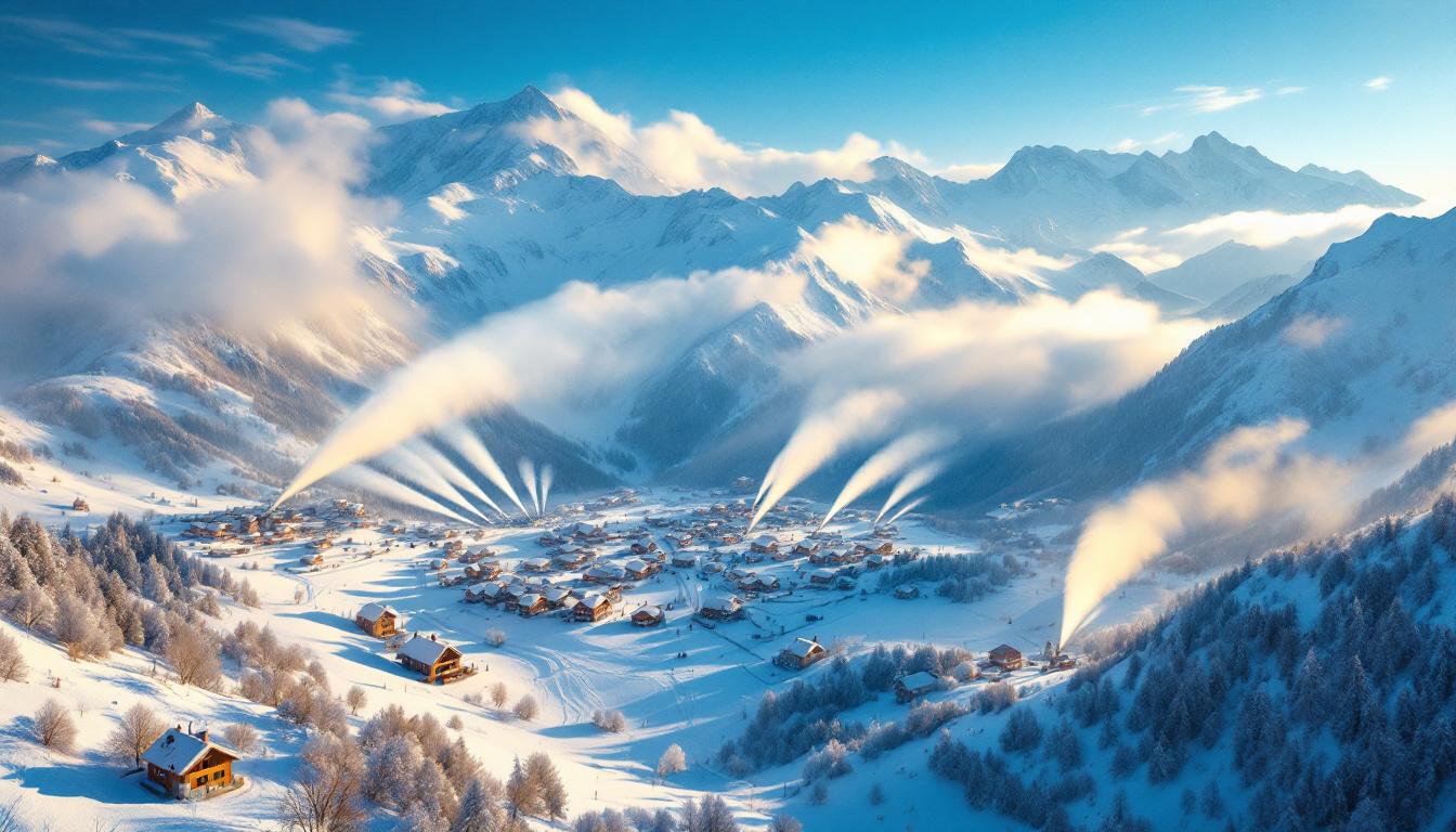 Cette station des Pyrénées catalanes aligne 500 canons à neige sur 43 kilomètres
