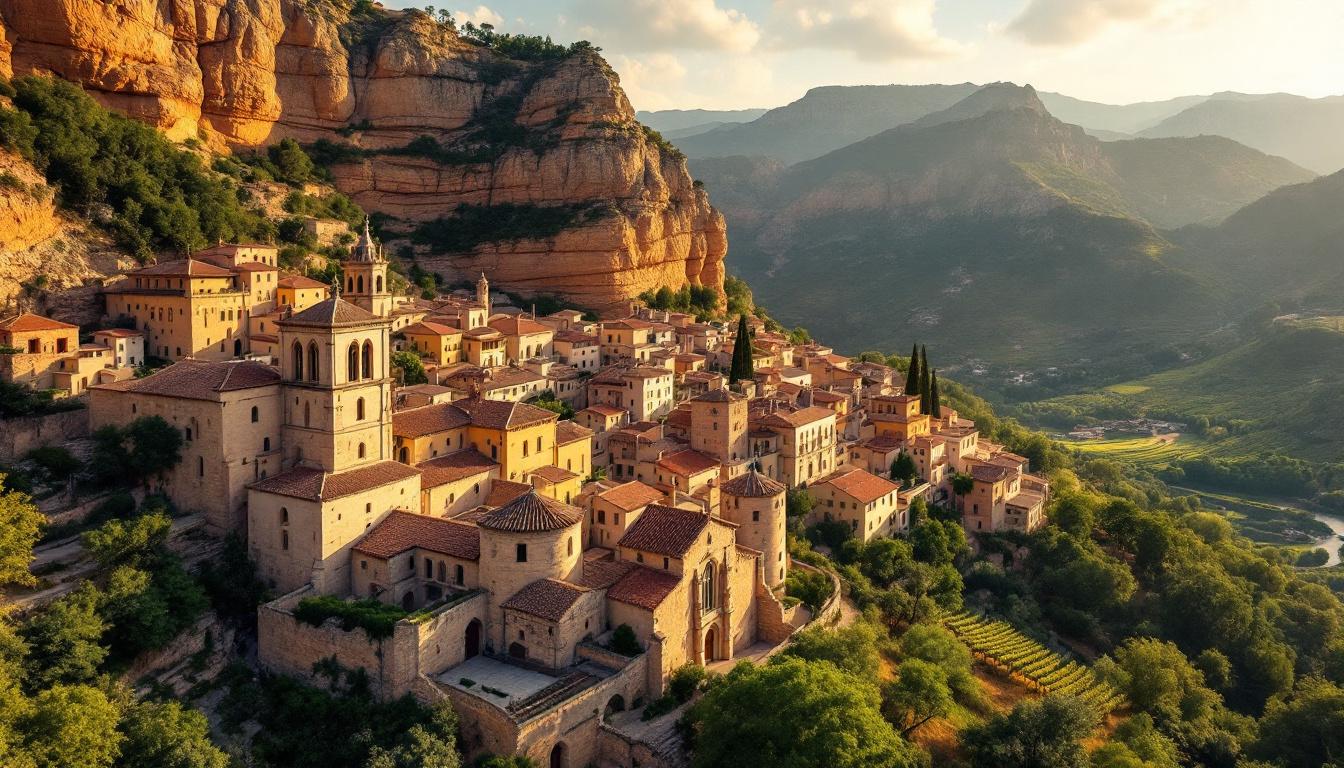 Cette dépression de 20 millions d’années abrite un village catalan de 2013 habitants
