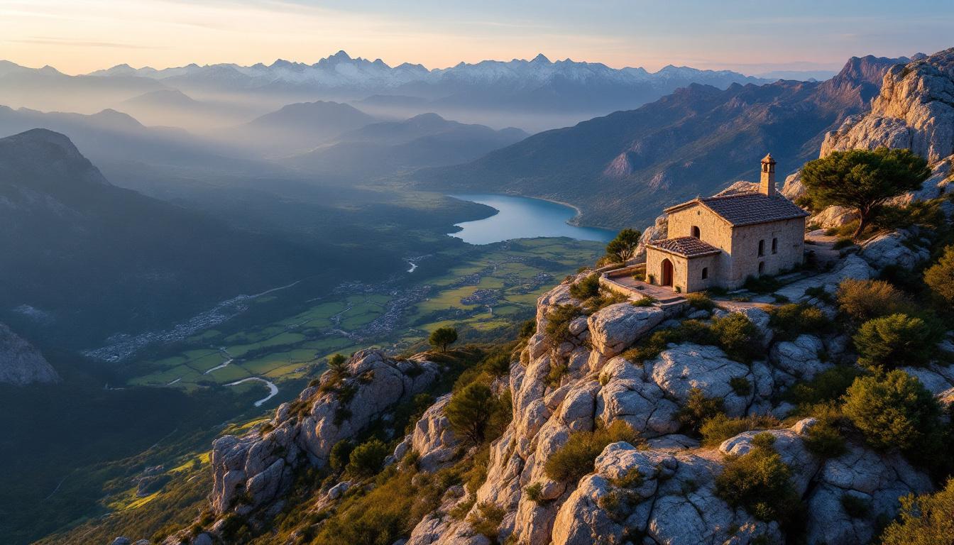Ce piton à 510 mètres offre une vue complète sur mer et Pyrénées à la fois