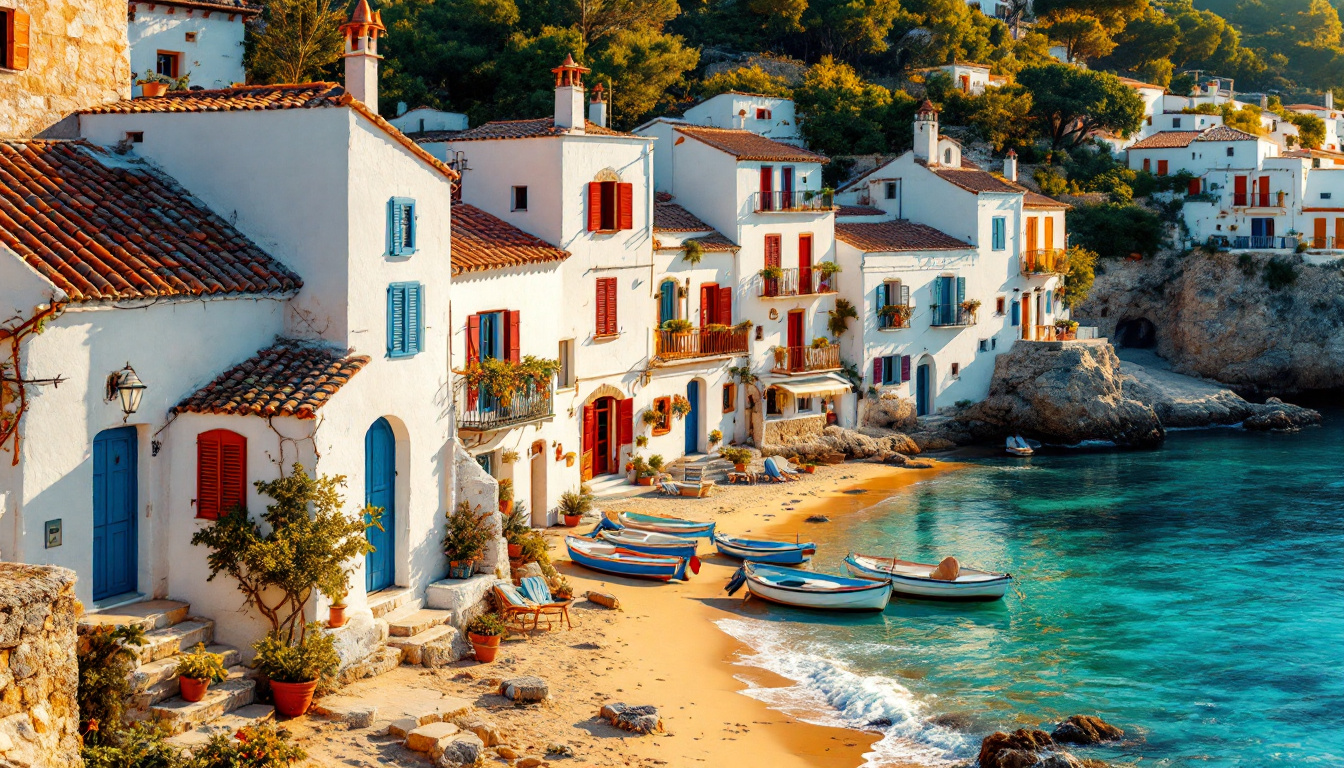 Cette plage garde ses ruelles ensablées et ses maisons de pêcheurs blanches