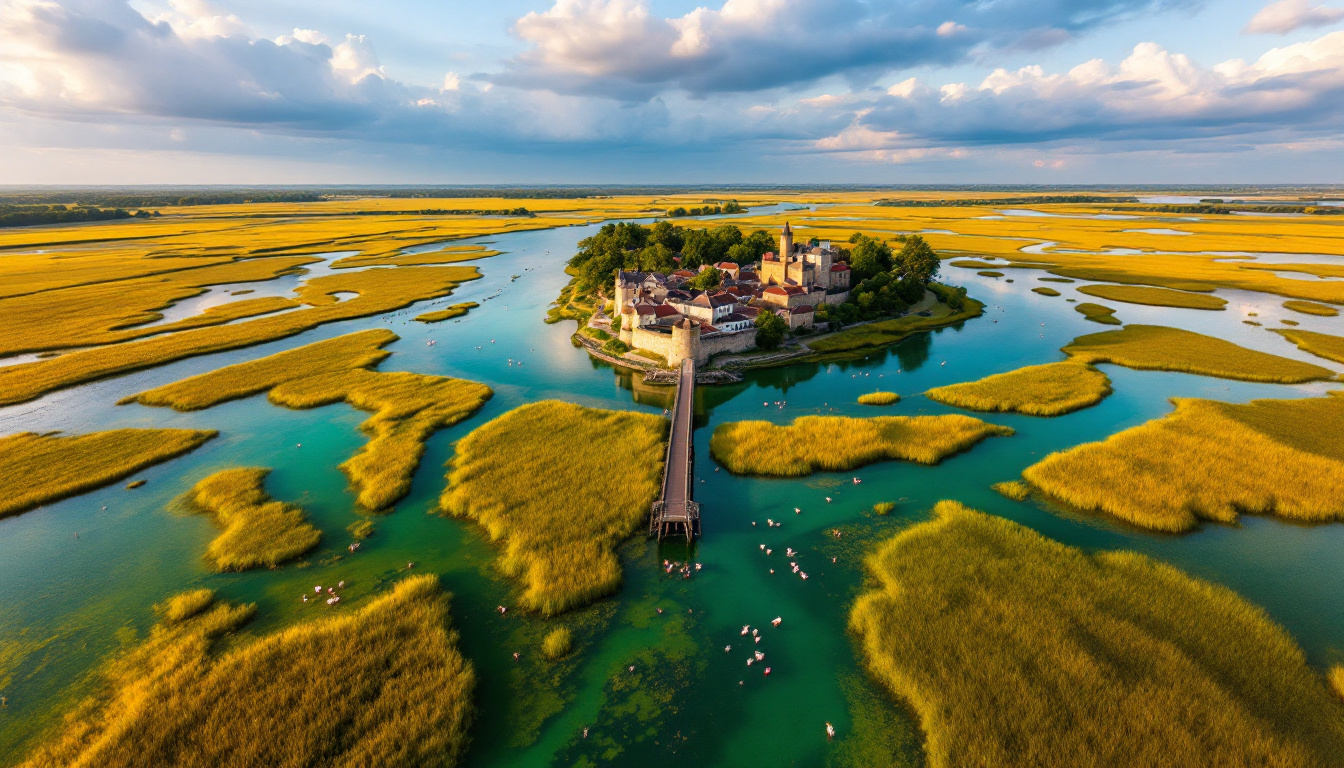 Ce delta de 7000 ans naît exactement où le Rhône se divise en deux bras