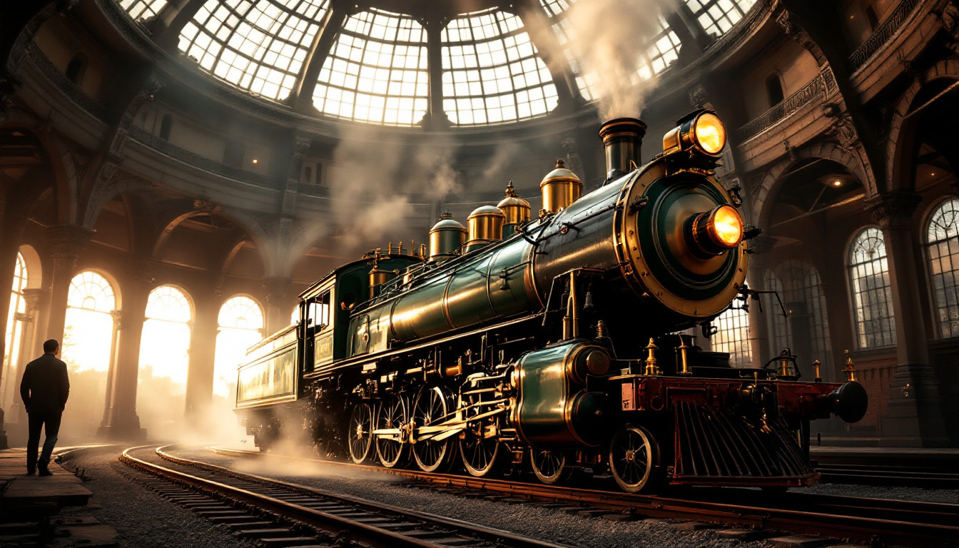Cette locomotive de 1848 roule encore dans un dépôt catalan du XIXe siècle