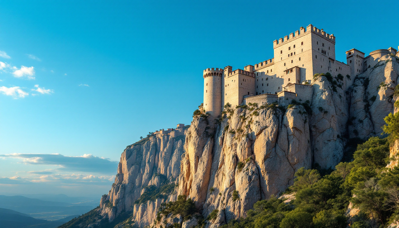 Cette forteresse de 800 ans épouse 300 mètres de crête calcaire à 850 mètres