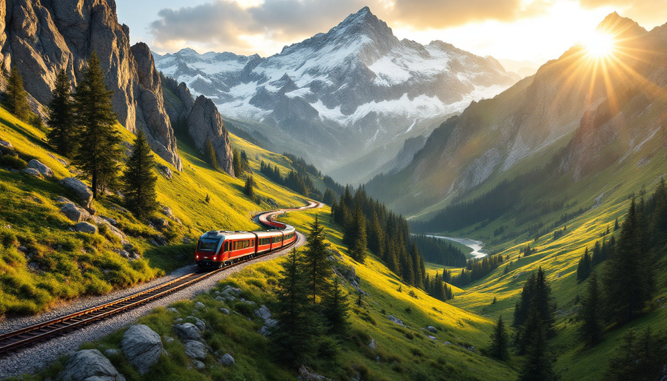 Cette vallée n’est accessible que par train à crémaillère depuis 1931
