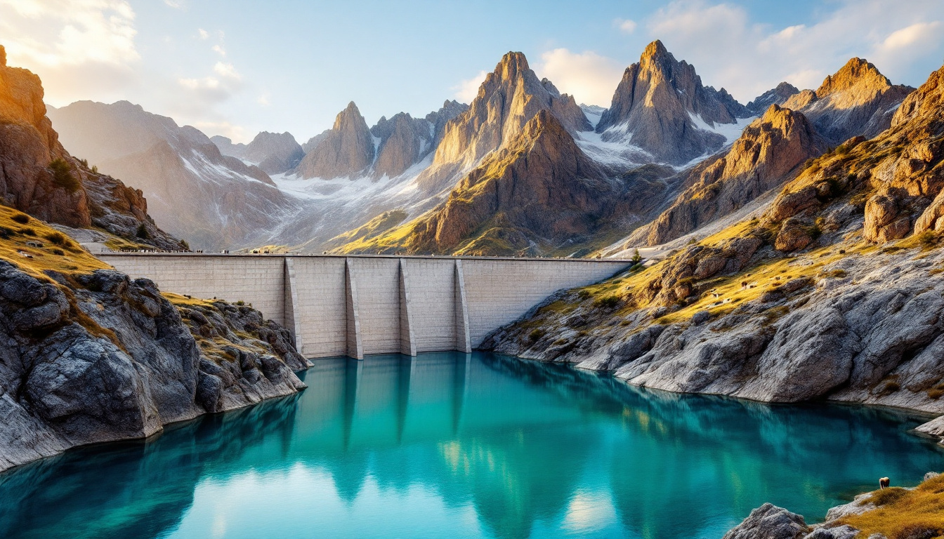 Ce barrage de 1908 retient 17 millions de m³ d’eau à 2016 mètres d’altitude
