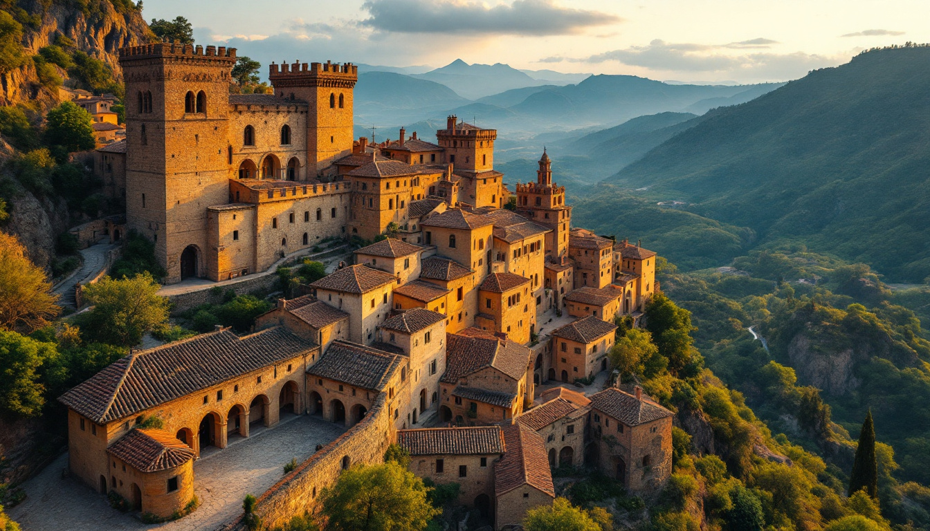 Le seul village médiéval catalan bâti sur terrain volcanique avec muraille intacte