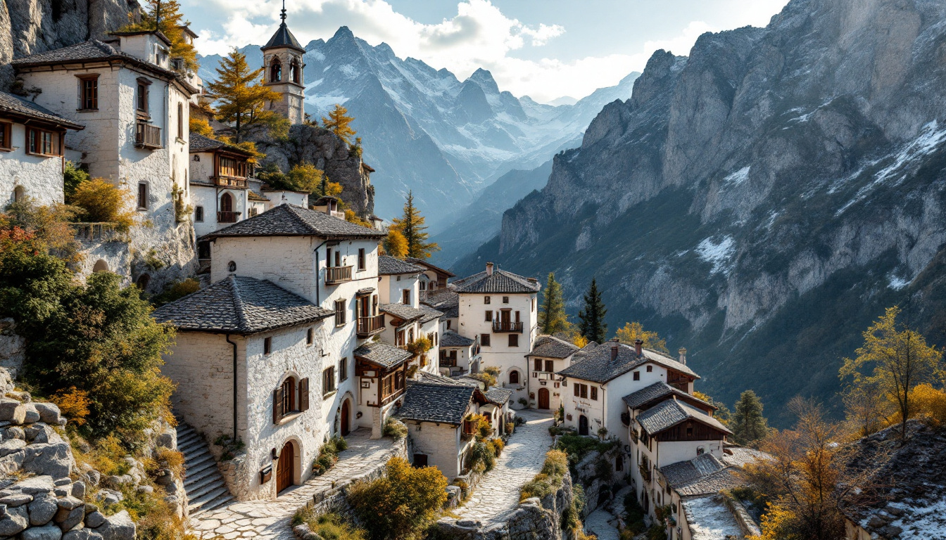Ce village de 186 âmes se dresse sur des pierres blanches à 1236 mètres d’altitude