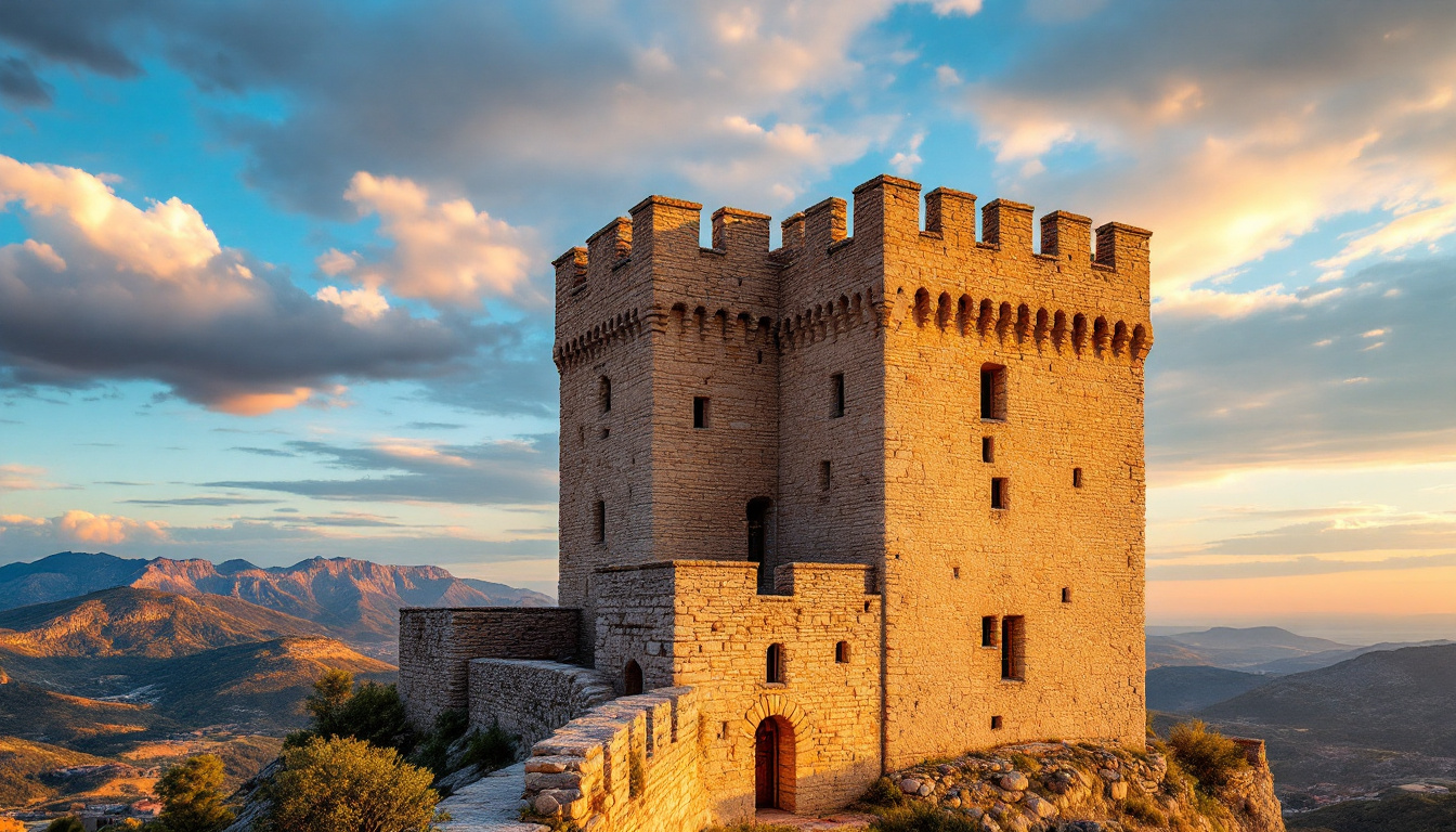 Cette tour de 1394 en galets du Tech contrôlait tous les passages vers l’Espagne