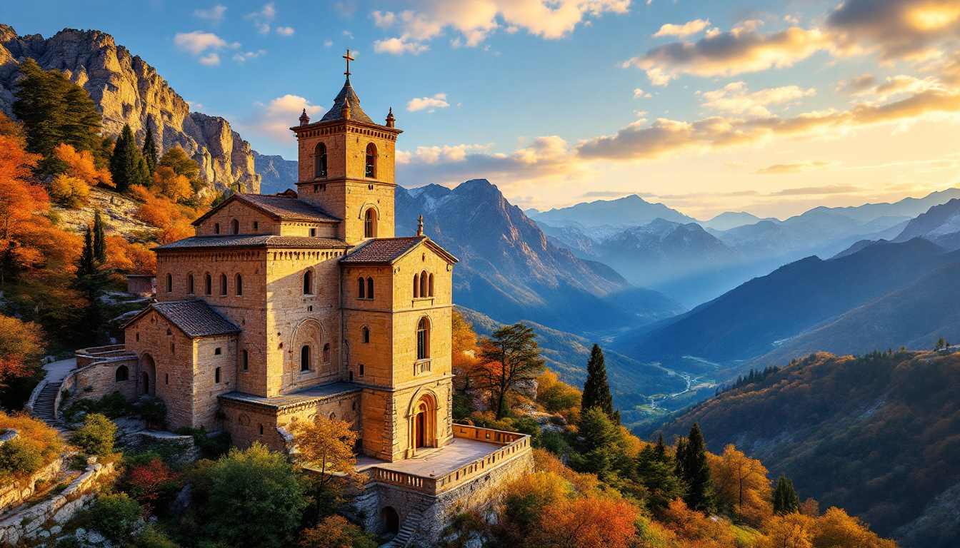 Le seul monastère avec basilique supérieure et inférieure construit à 1055 mètres