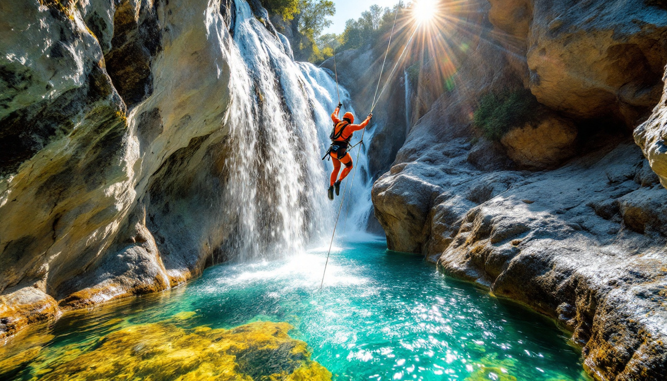 Ces gorges cachent 19 obstacles en 650 mètres, record des Pyrénées