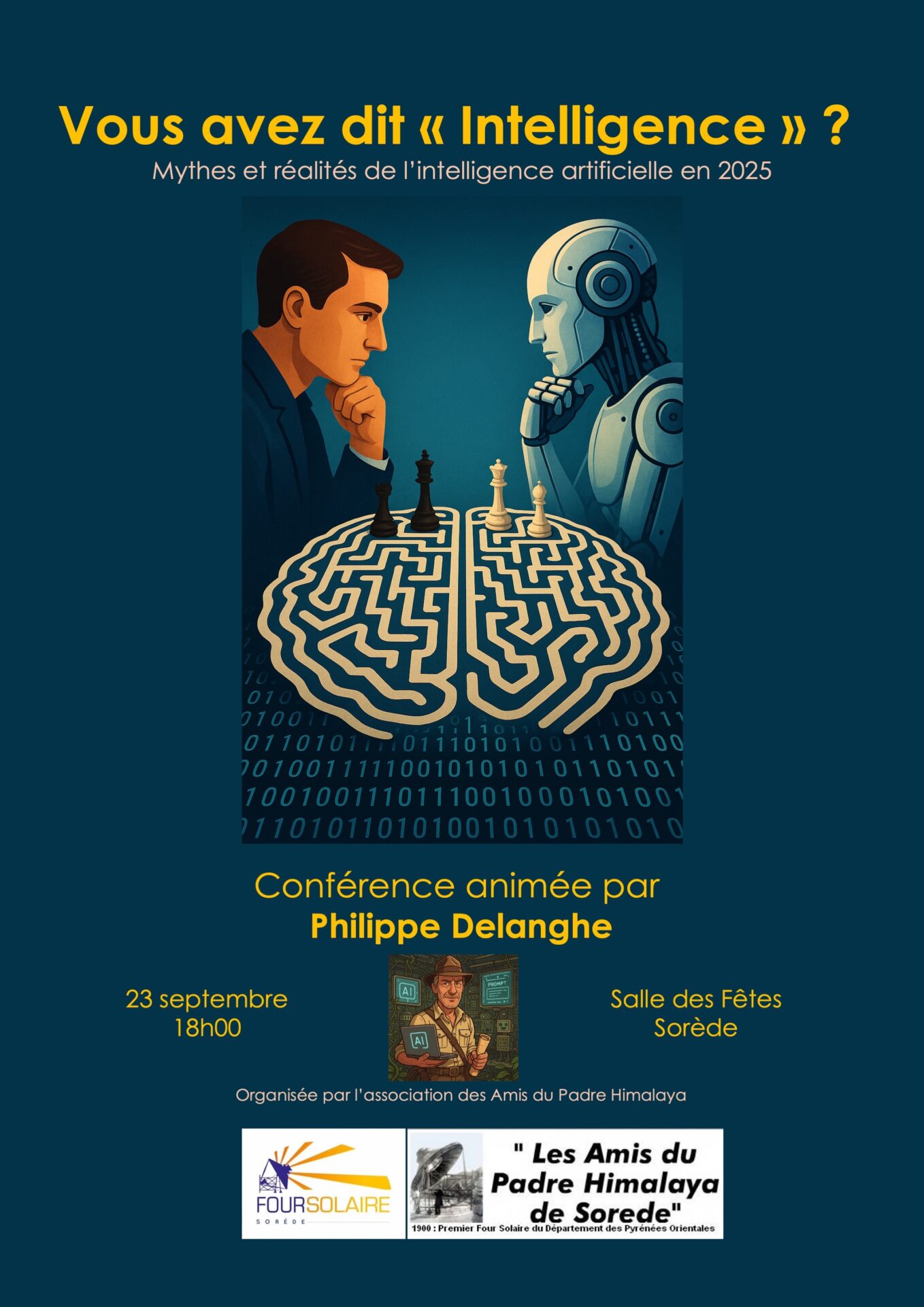 Conférence sur l’intelligence artificielle à Sorède le 23 septembre 2025.