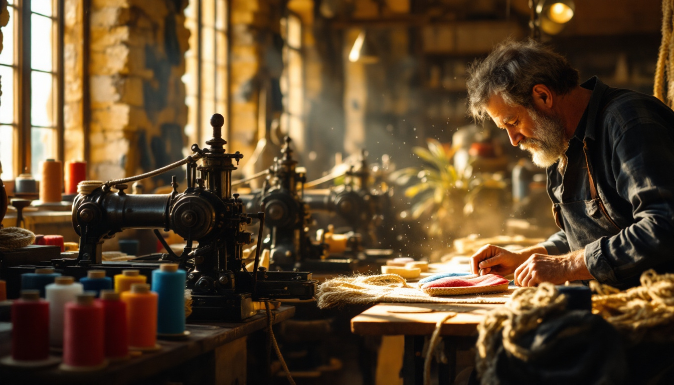 Dans ce village du Vallespir, des machines centenaires fabriquent encore des espadrilles