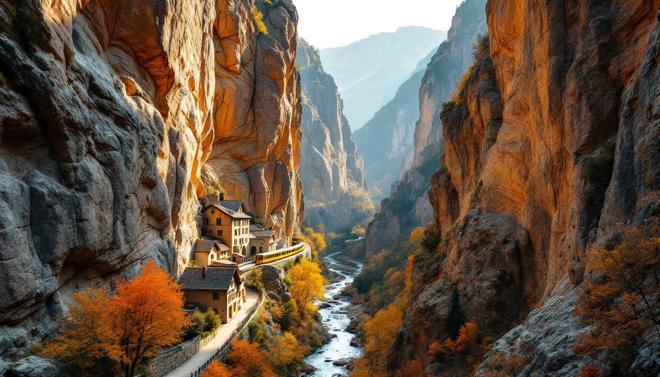 Ce hameau du Train Jaune cache l’entrée des gorges sculptées il y a 300 millions d’années