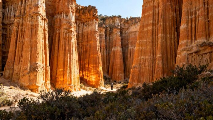 Ces colonnes de pierre de 5 millions d'années sculptent un labyrinthe naturel près d'Ille-sur-Têt