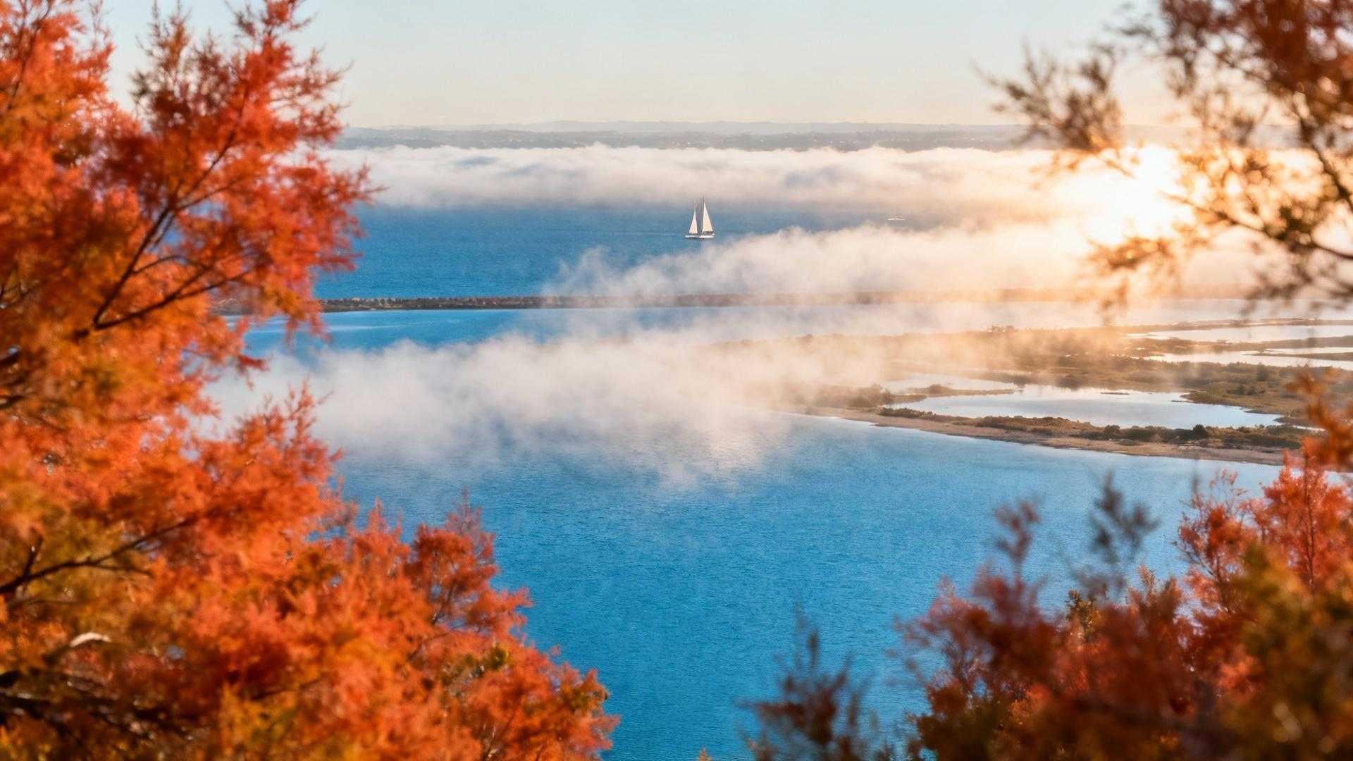 Cette lagune oubliée des Pyrénées-Orientales où la brume dessine des mirages au lever du jour