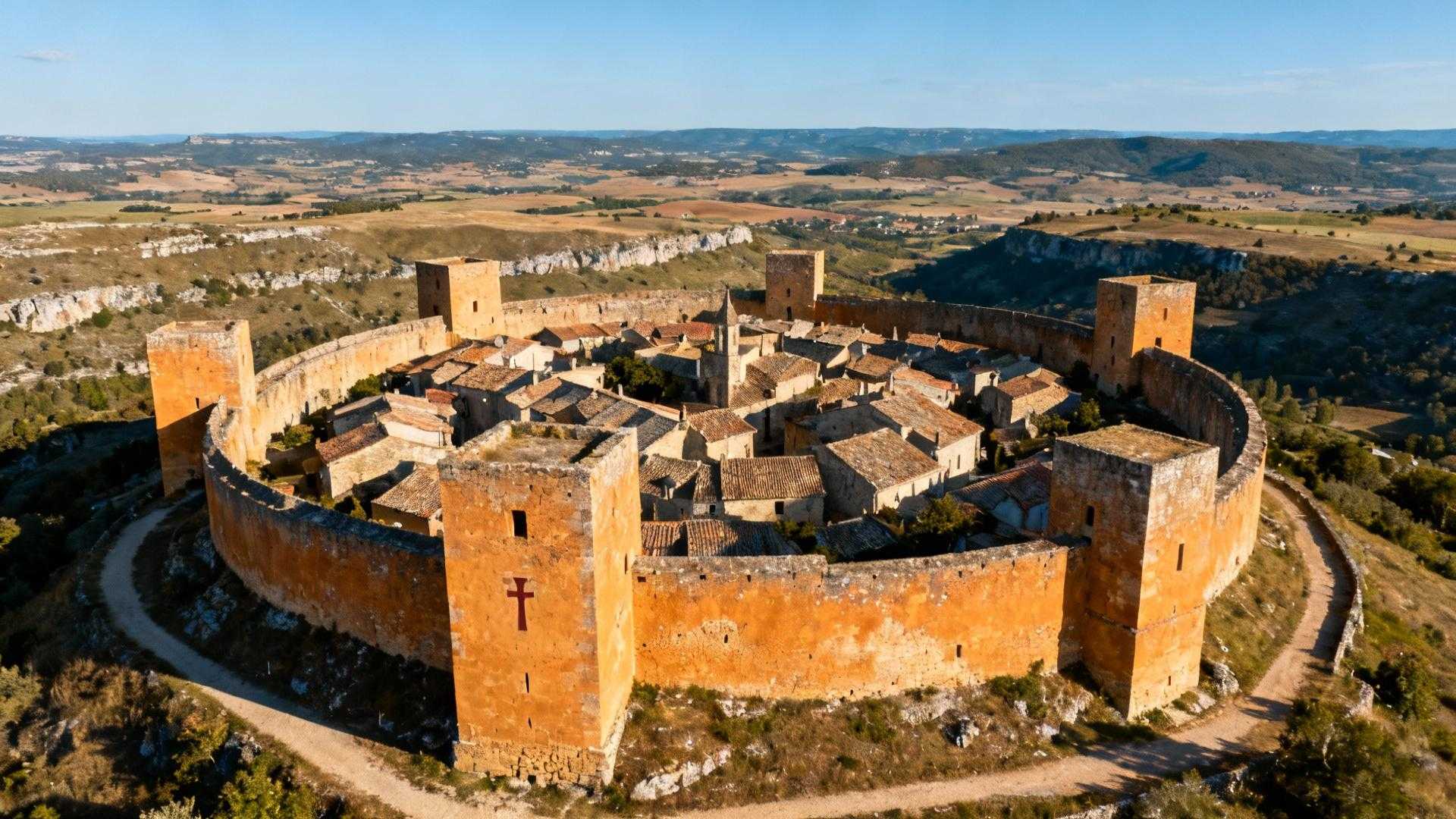 Ce village de 200 habitants garde le seul château templier visible de France