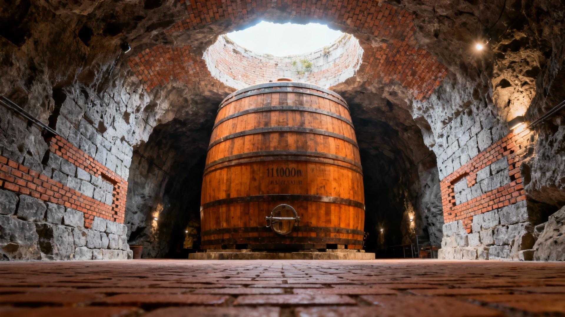Cette cuve de Thuir contient 1 million de litres et détient le record mondial depuis 1950