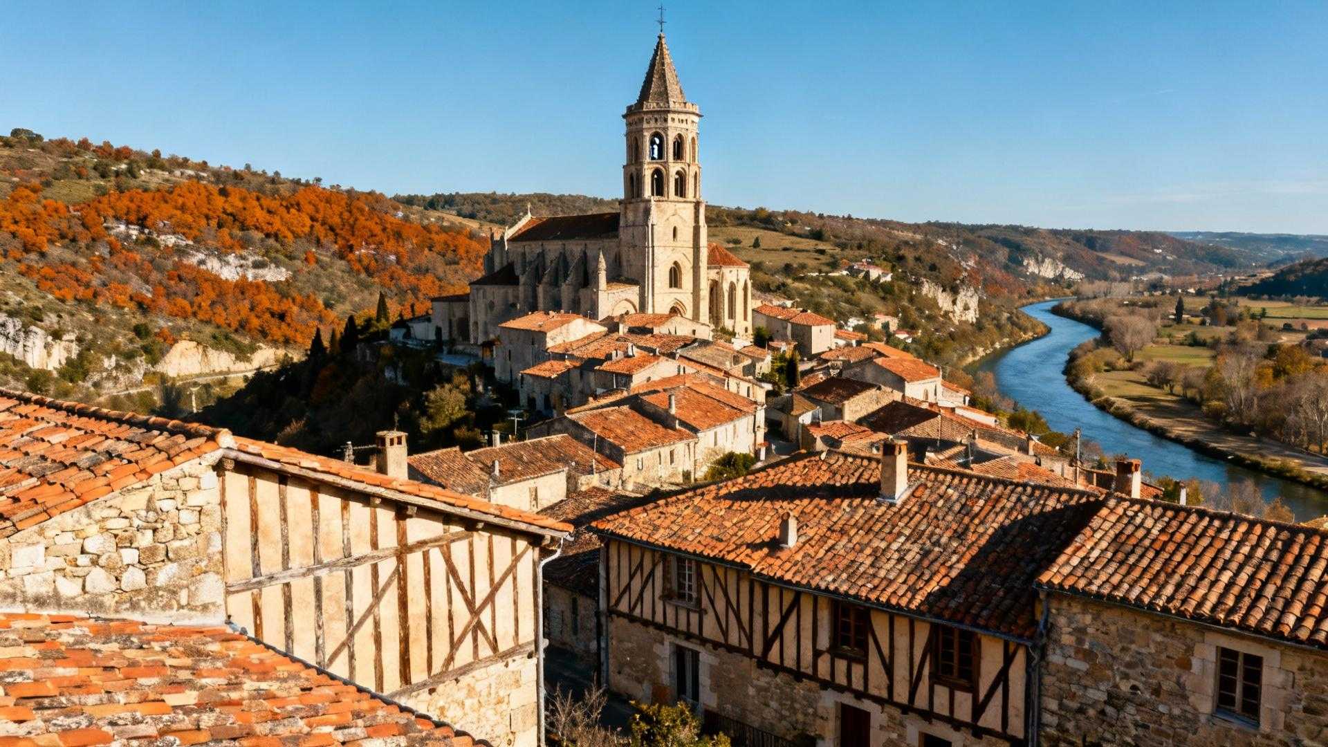 Ce village de 2 625 habitants à 43 km de Toulouse cache une cathédrale de 484 ans
