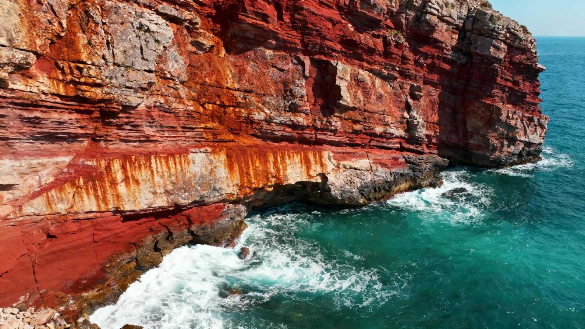 Cette falaise du cap Bear change de couleur selon l’heure de la journée