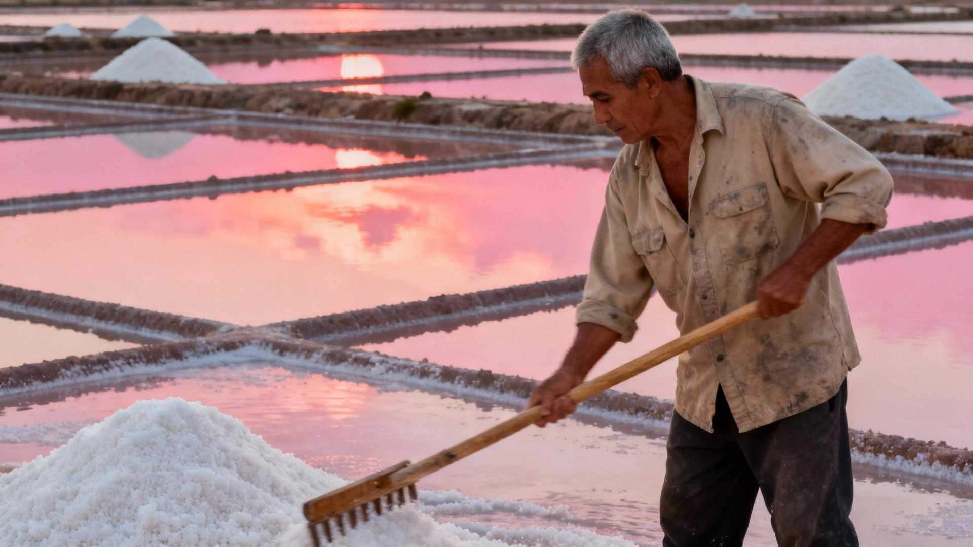 Guérande garde les 2 000 hectares de marais où 220 paludiers récoltent le sel à la main depuis 1 200 ans